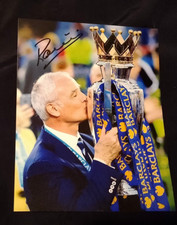 AUTOGRAFO CLAUDIO Ranieri MAXI FOTO HAND SIGNED ALLENATORE ROMA CALCIO LEICESTER