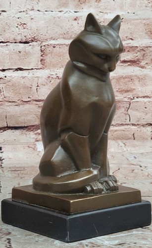 Statuette chat bronze - chat, en