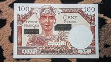 Billet 100 Francs Trésor Français/ Forces Françaises 1956 (Billet Factice/ Faux)