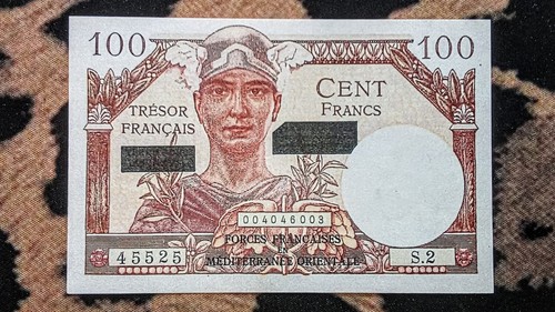 Billet 100 francs trésor - 100,