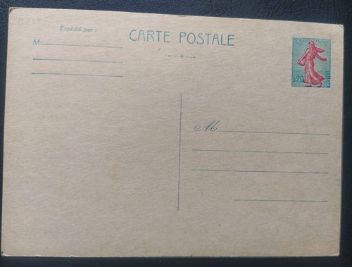 Carte entier postaux semeuse - carte,