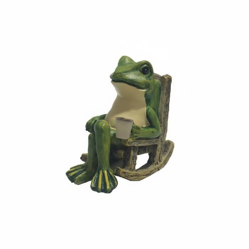 Grenouille solaire sur chaise - grenouille,