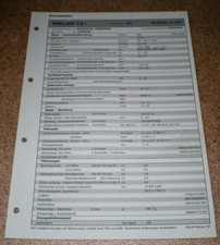 Feuille D'Inspection Honda Prelude 2,0I - À Partir De 1997!