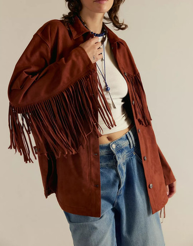 Veste femme oversize cuir - veste,