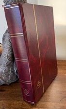 Album de timbres vide grand format 64 pages fd noir, 9 bandes/page (Leuchtturm)1