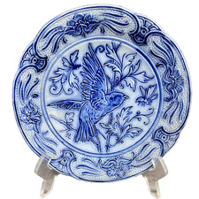 Assiette wasmuel oiseau bleu - oiseau,