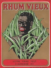 Ancienne étiquette RHUM VIEUX