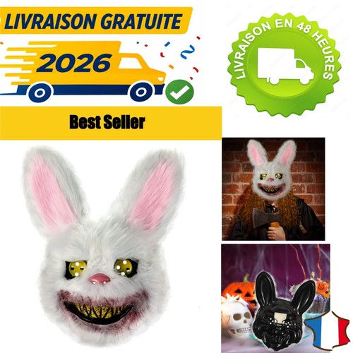 Masque lapin effrayant