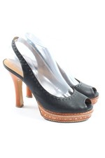 LOLA CRUZ Sandales à talon haut Dames Sandales à talons hauts T EU 38 noir-brun