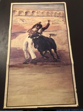 Grande affiche de corrida signée José Cros Estrems - Dax