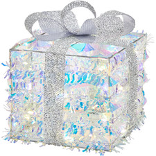 Décoration Noël - Cadeau LED - Couleur Silver