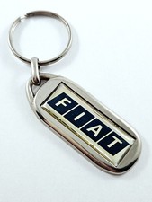 PORTE-CLES - FIAT 1990s Vintage Original Métal UNO CINQUECENTO PANDA BRAVA COUPE
