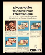 PUB / PUBLICITE / AD  PHILIPS Jouet Les boîtes de montage  Engineer Vintage 1968