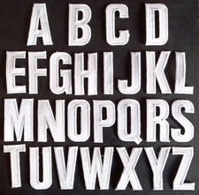 Lettre Lettres à floquer patche flocage lettrage hotfix thermocollant au choix