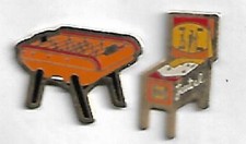 lot de 2 pin's flipper (jeutel), babyfoot