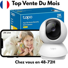 Tapo 2K(3MP) Caméra Surveillance WiFi intérieure 360° C210 Vision Nocturne IA