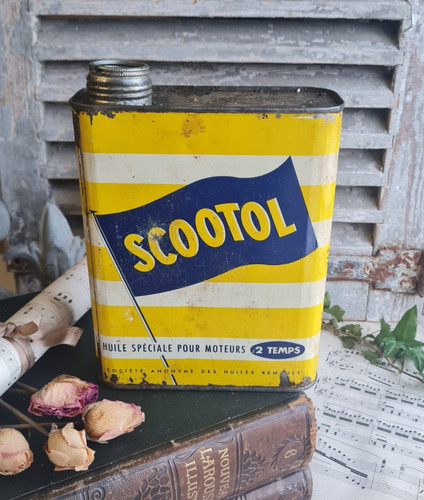 Ancien bidon huile auto - bidon,