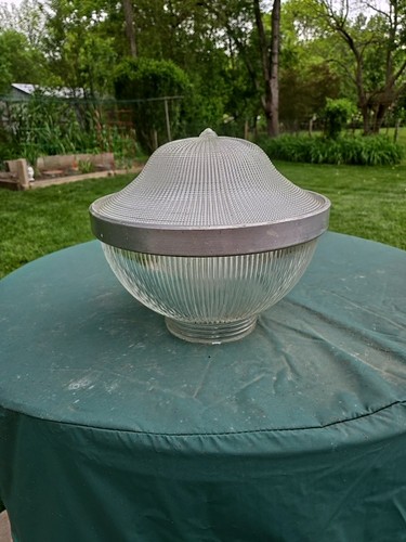 Vtg holophane 3 - holophane, 3-piece