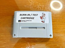 SNES SFC Cartouche - Burn in Test Service Cart Super Nintendo Famicom EUR/JAP/US
