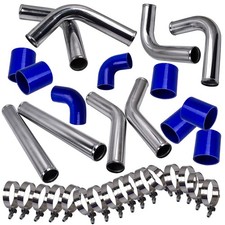 kit intercooler universel 2.5" 64mm Intercooler Turbo Piping Pipe Hose Kit