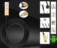 Endoscope Caméra vidéo 7MM 6 LED Android torche Inspection étanche ip67 OTG USB
