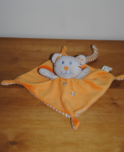 Doudou plat chat ours nicotoy - doudou,