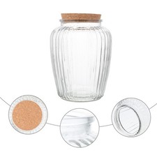  Boîte Alimentaire Hermétique Récipient Verre Pots De Rangement Cuisine Farine
