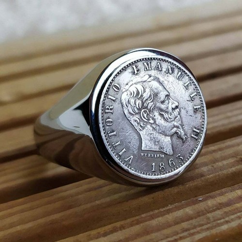 Bague chevalière véritable - chevalière,