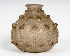 Vase Fougeres Verre Patine