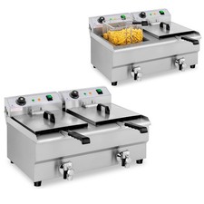 Friteuse électrique double