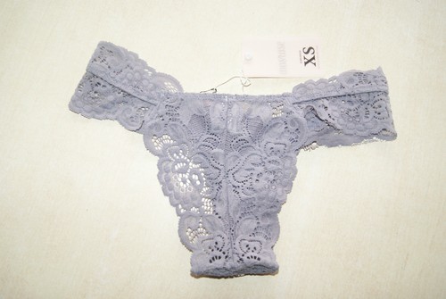 Culotte tanga grise - culotte, neuve