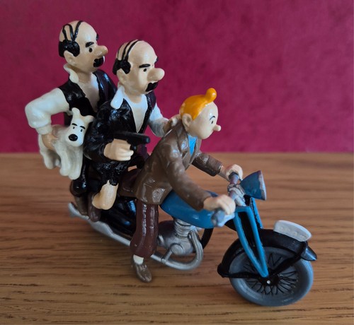 Tintin dupondt sur moto - et,
