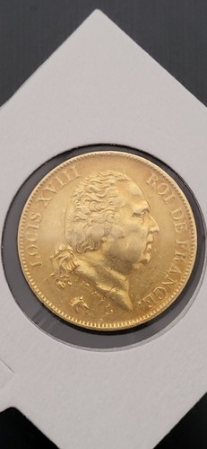 Francs 1818 w louis - or,