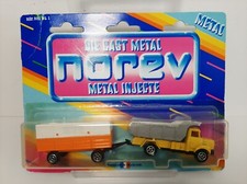 Ensemble camion RENAULT GLR 230 turbo + remorque - Mini jet NOREV sous blister