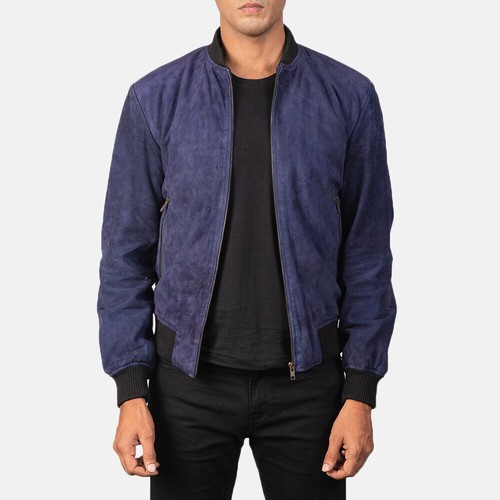Veste cuir daim - en,