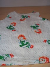 Vintage Handmade Girls' Raggedy Ann Jumper Size 2 Toddler - Great Costume!