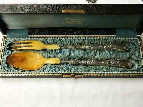 Ancien service salade - service,