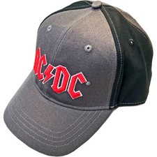AC / Dc - Deux Ton Rouge Logo - Chapeau - Tout Neuf - Musique ACDC2TCAP01CB