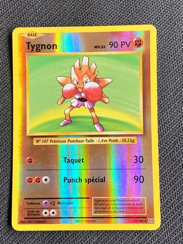 Carte pokemon tygnon 108 - carte, 62/108