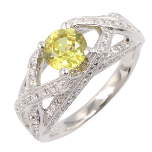 Bijoux bague diamant sphène - diamant,