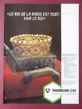 12/1984 PUB THOMSON-CSF TELECOMMUNICATIONS RADIO TRC 577 ORIGINAL FRENCH AD