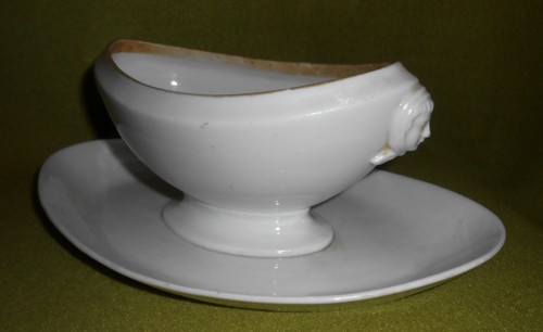 Ancienne saucière porcelaine - ancienne,