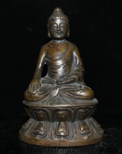 8"vieille statue bouddhique