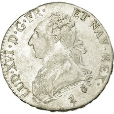Monnaie, France, Louis XVI, 1/2 Écu, 1/2 ECU, 44 Sols, 1784, Paris, TTB