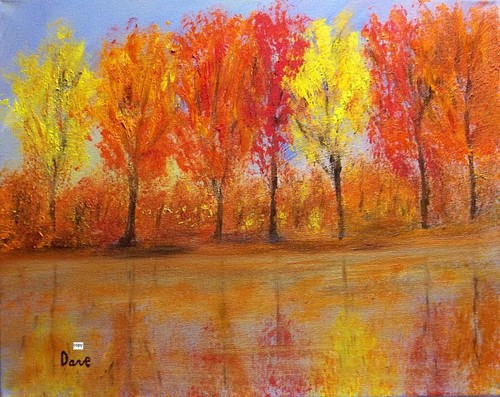 Art print oil - of, acrylic