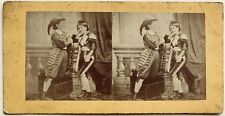 Danseuses Femme Torero Costume Photographie Stereo Vintage Albumine c1865