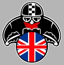 CAFE RACER MOTARD DRAPEAU UK