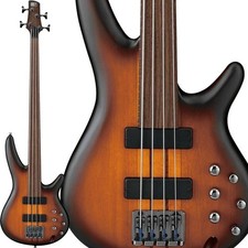 Guitare basse fretless Ibanez Bass Workshop SRF700 Brown Burst Flat