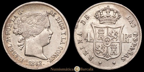 Isabel ii4 reales 5 - ii4, 4