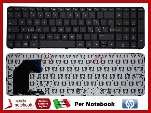 Clavier italien noir - noir, avec